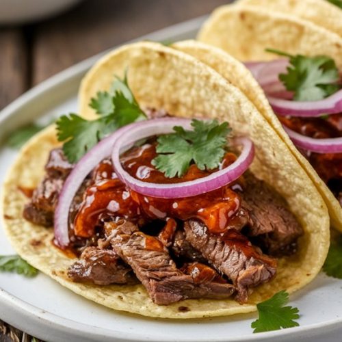 savory garlic honey tacos