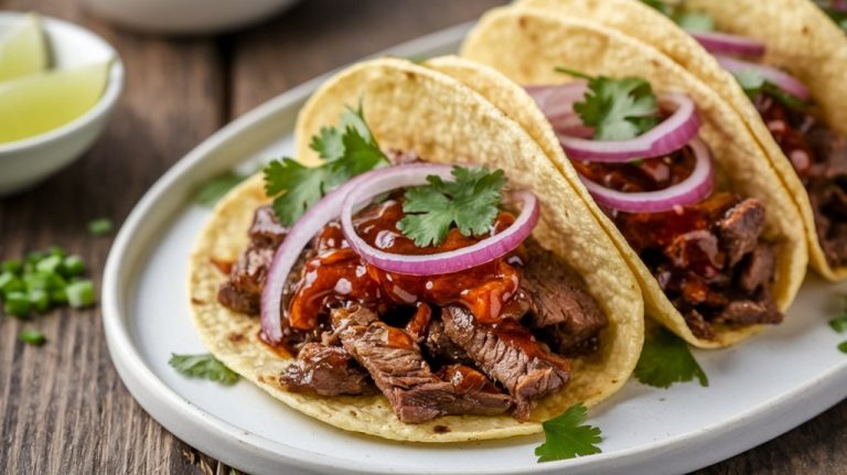 savory garlic honey tacos