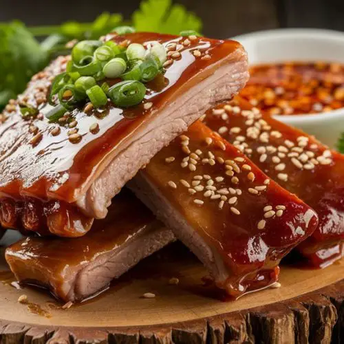 savory glazed pork ribs