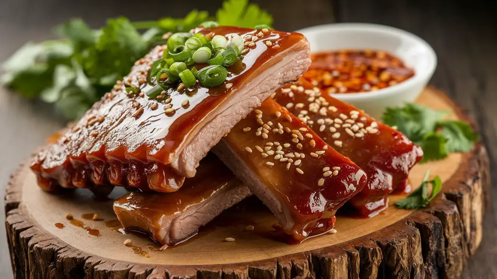 savory glazed pork ribs