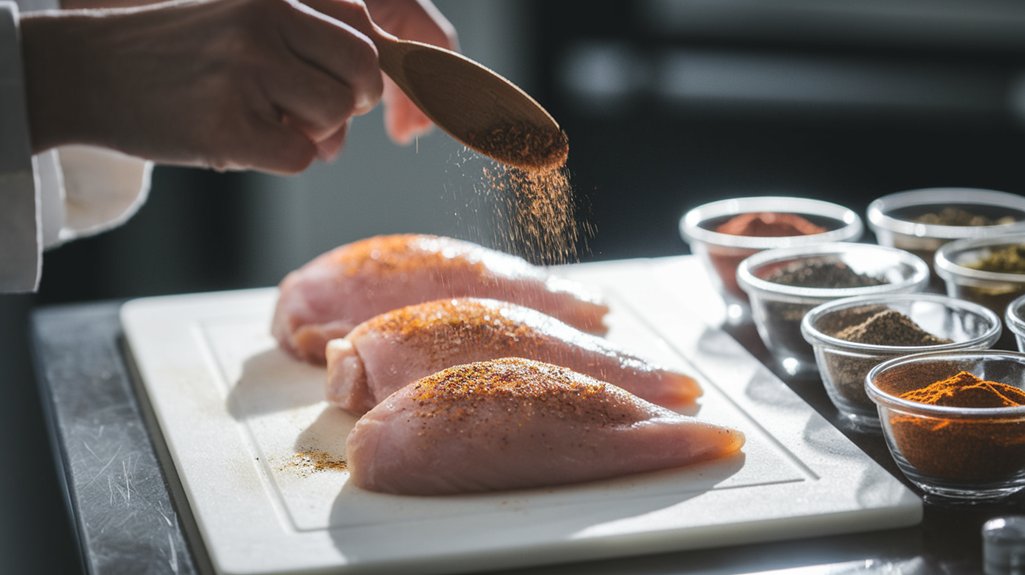 season chicken with spices