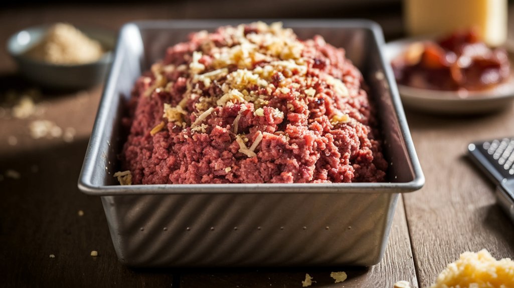 shape mixture in pan