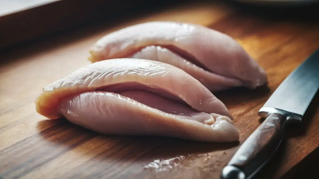 slice pockets in chicken