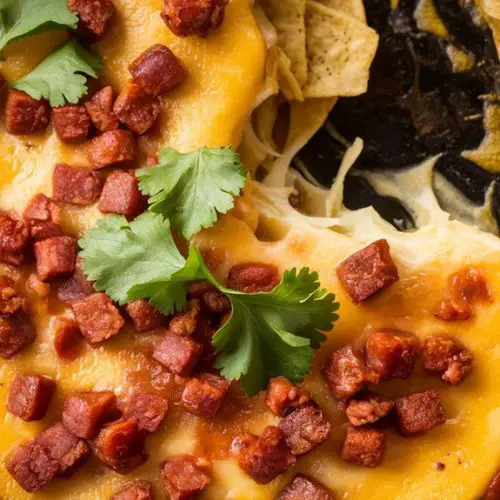spicy melted cheese dish