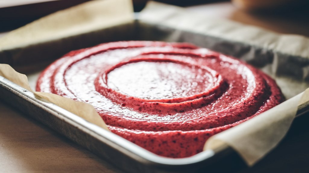 spread batter evenly out