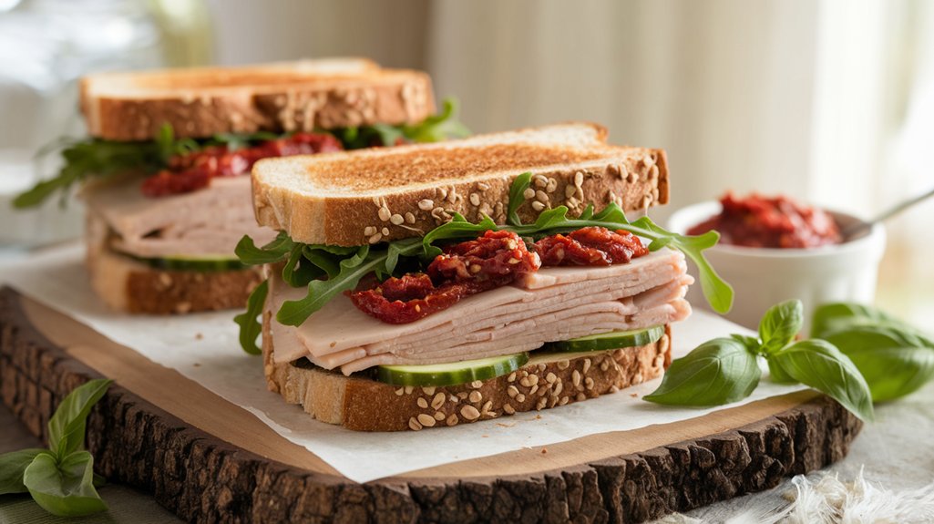 sun dried tomato pesto sandwich