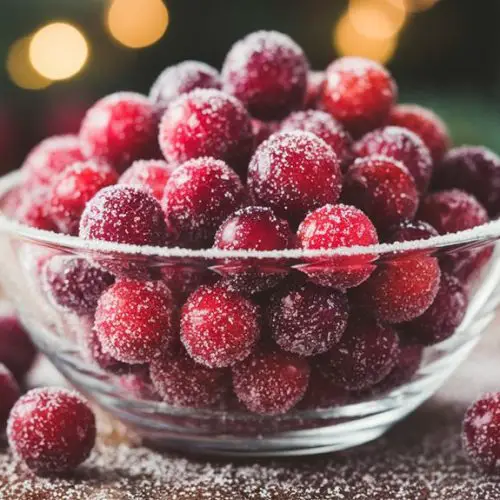 sweetened festive cranberries treat