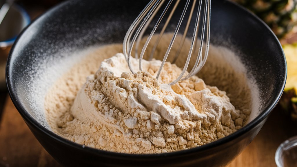 thoroughly mix dry ingredients