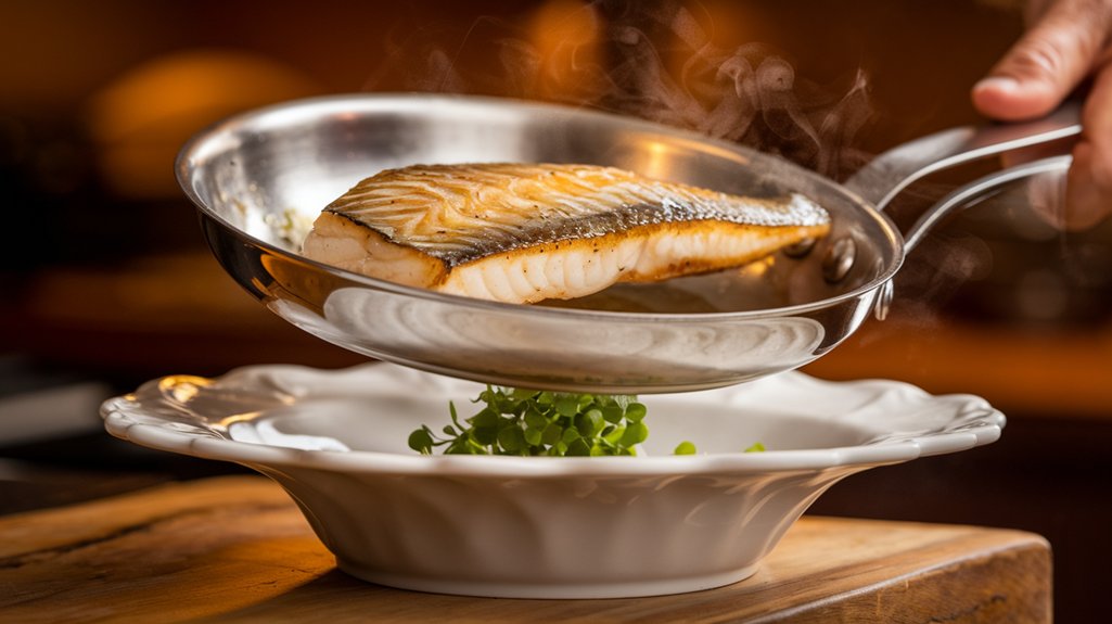 transfer fish to plate