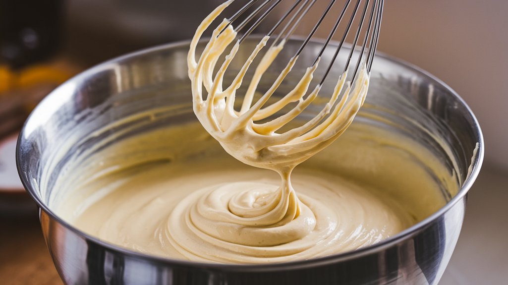 whisk batter until smooth
