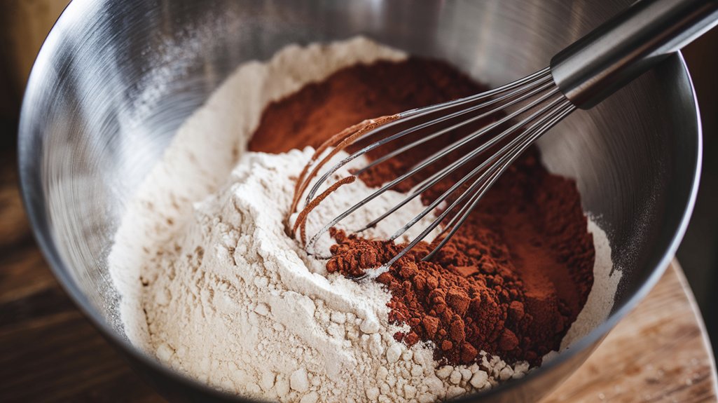 whisk dry ingredients separately