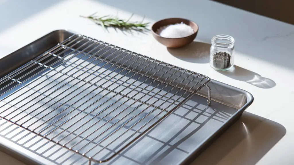 wire rack preparation setup