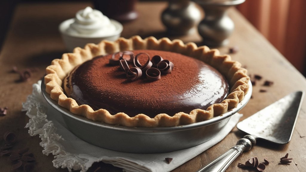 classic dessert chocolate pie
