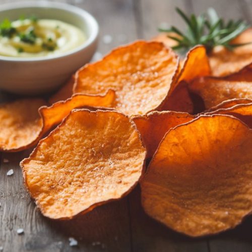 crispy flavorful sweet potato snack