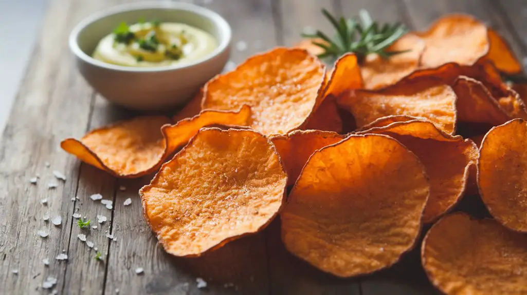 crispy flavorful sweet potato snack