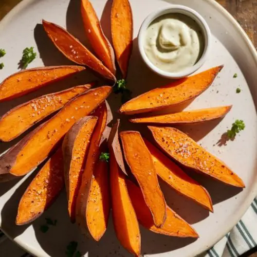 crispy flavorful sweet potato wedges