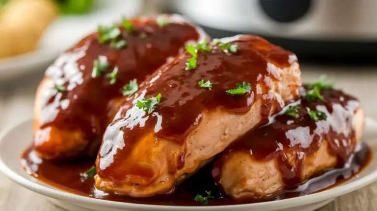 crockpot chicken with sauce