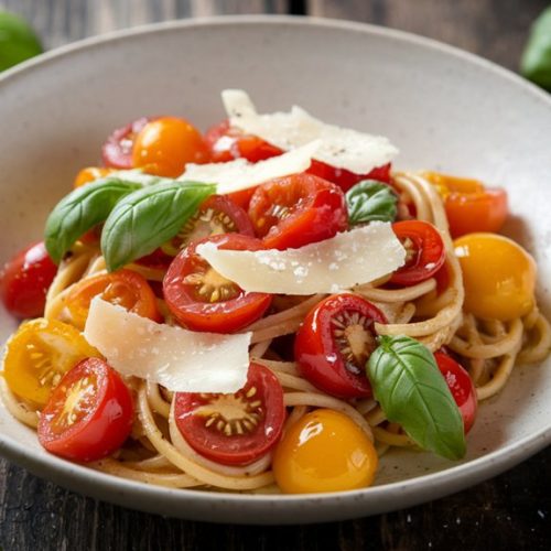delicious cherry tomato pasta
