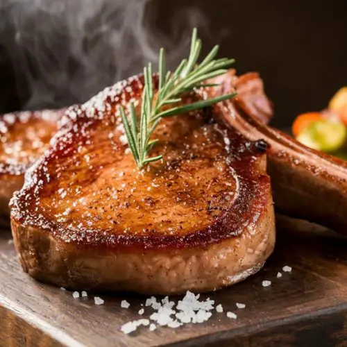 deliciously flavored smoked chops