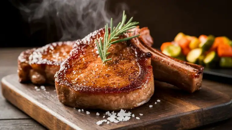 deliciously flavored smoked chops