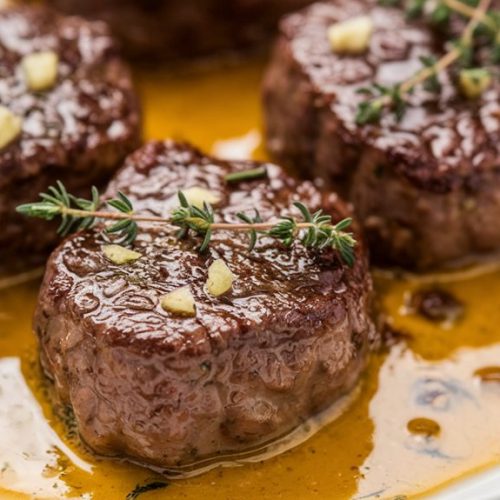 garlic butter steak bites