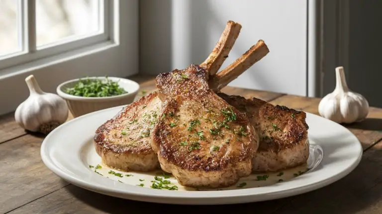 garlic flavored pork chop recipe
