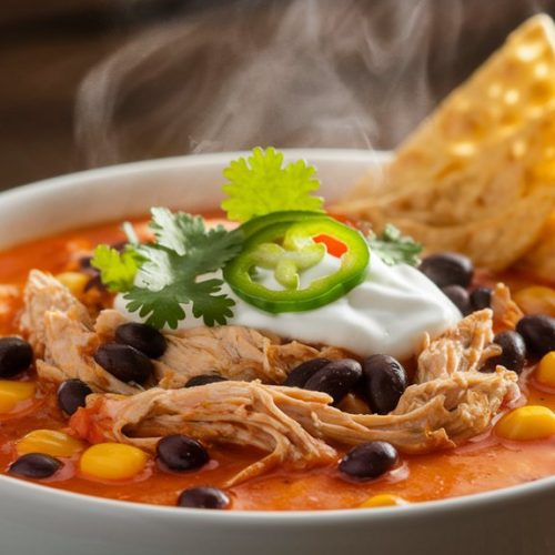 hearty chicken enchilada soup