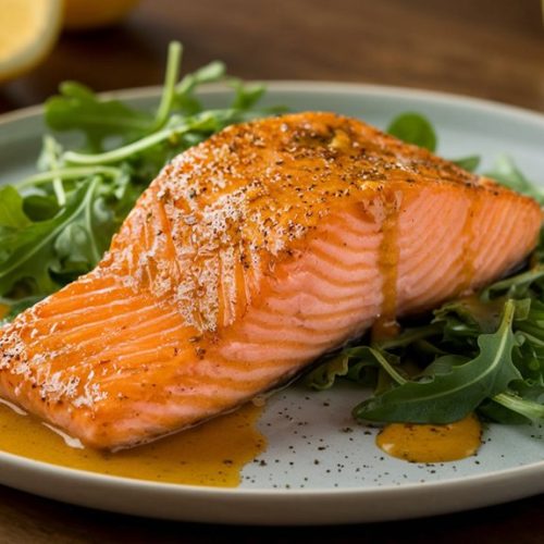 honey mustard glazed salmon