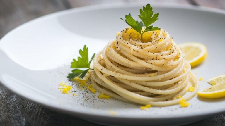 lemon flavored cheesy pasta