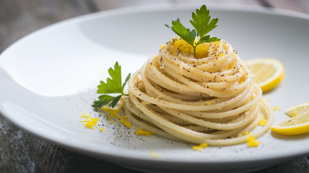 lemon flavored cheesy pasta