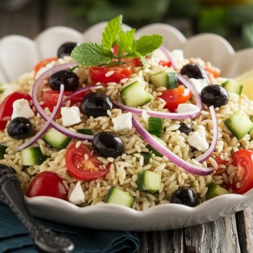 mediterranean orzo pasta dish