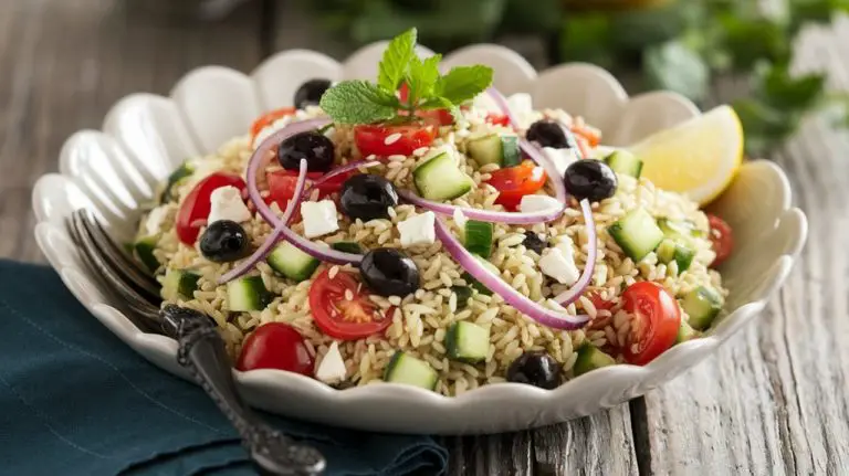 mediterranean orzo pasta dish