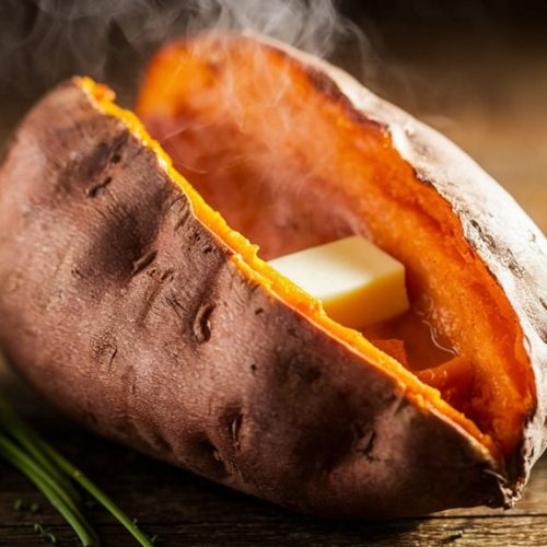 oven roasted sweet potato dish