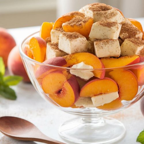peach cobbler cheesecake salad