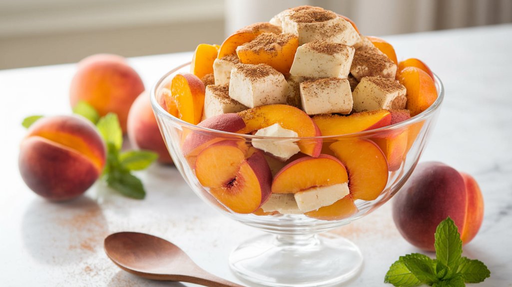 peach cobbler cheesecake salad