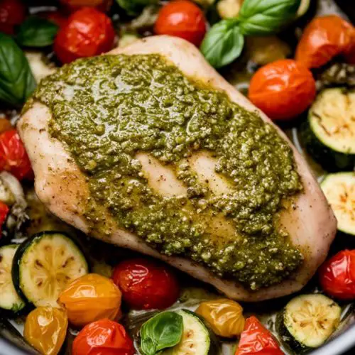 pesto chicken slow cooker