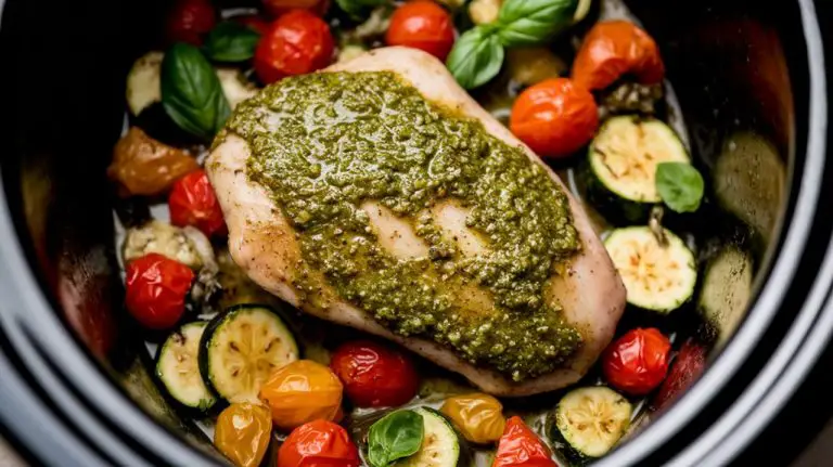 pesto chicken slow cooker