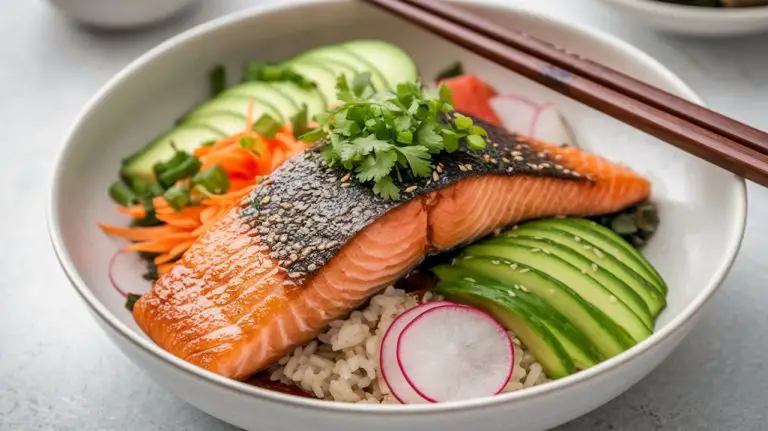 savory asian inspired salmon dish