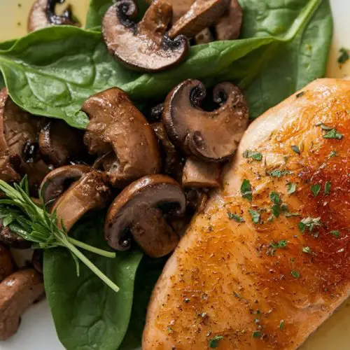 savory chicken mushroom dish