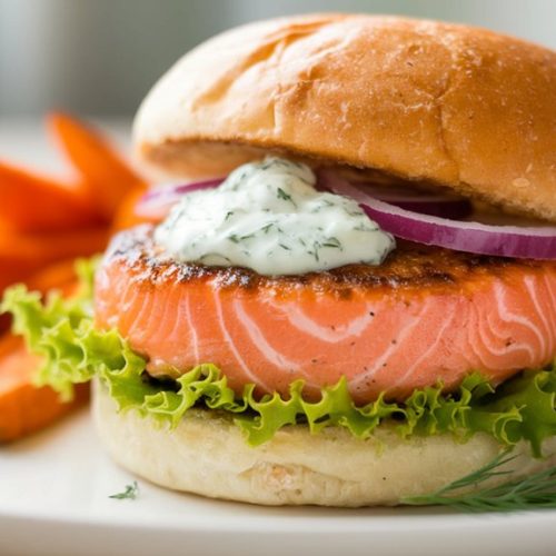 savory salmon burger recipe