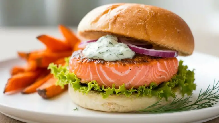 savory salmon burger recipe