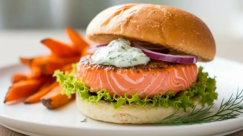 savory salmon burger recipe