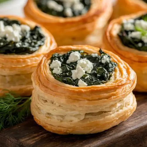 savory spinach pastry puffs