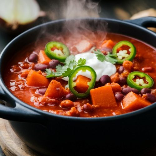savory sweet potato chili stew