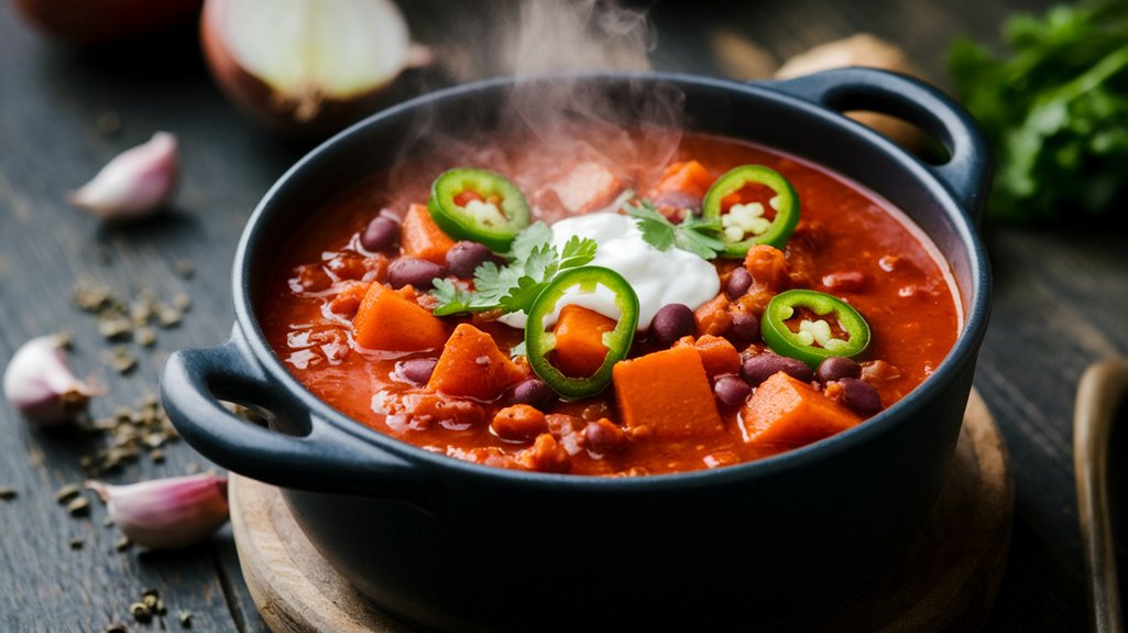 savory sweet potato chili stew