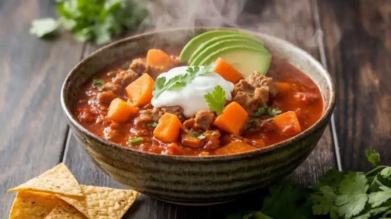 savory turkey sweet potato chili