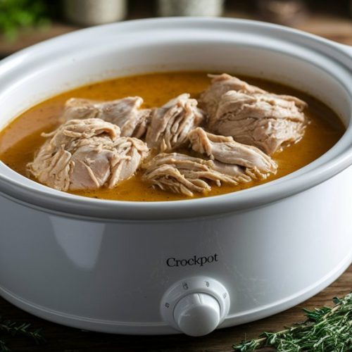 slow cooked chicken gravy