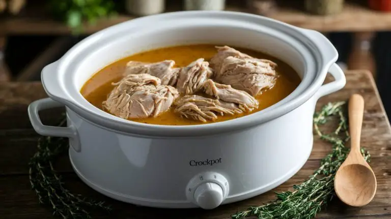 slow cooked chicken gravy