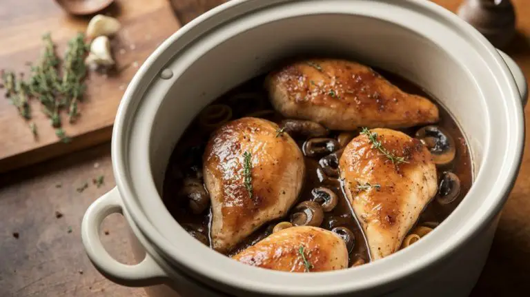 slow cooked chicken with marsala