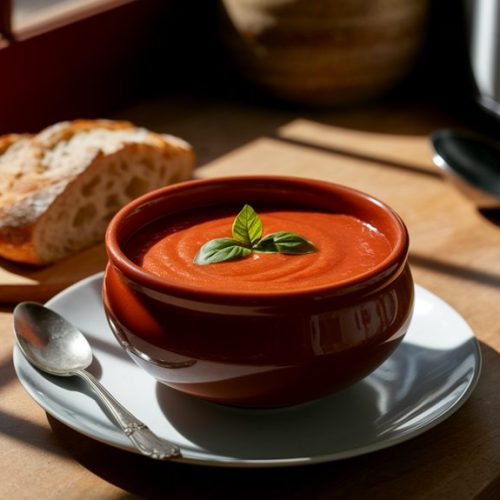 slow cooked creamy tomato soup
